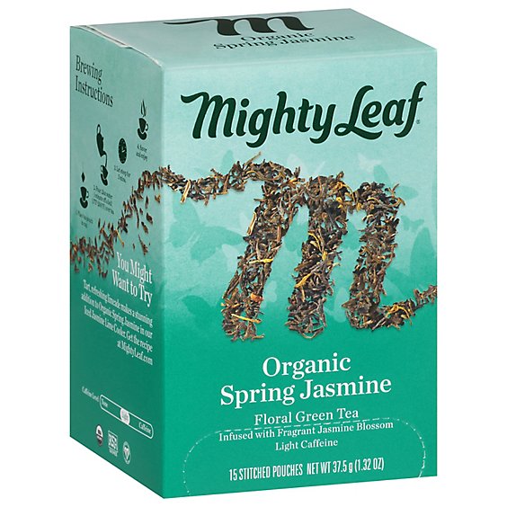 Mighty Leaf Organic Spring Jasmine Green Tea - 15 Count
