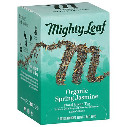 Mighty Leaf Organic Spring Jasmine Green Tea - 15 Count - Image 1