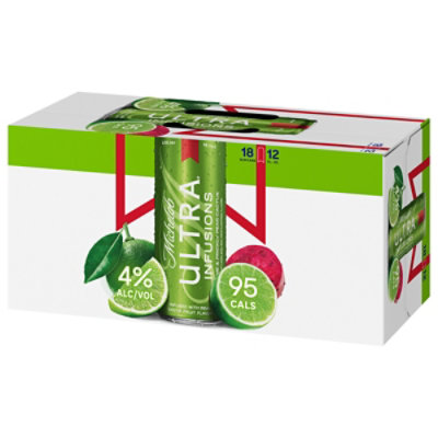 Michelob ULTRA Infusions Lime And Prickly Pear Cactus 4% ABV Light Beer In Cans - 18-12 Fl. Oz. - Image 3