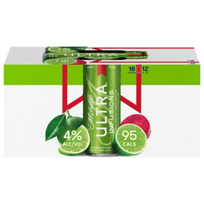 Michelob ULTRA Infusions Lime And Prickly Pear Cactus 4% ABV Light Beer In Cans - 18-12 Fl. Oz. - Image 2