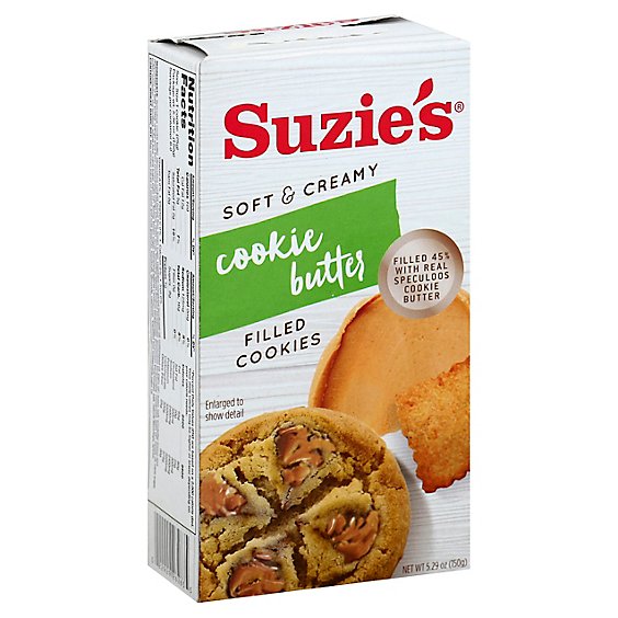 Suzies Cookies Filled Soft & Creamy Cookie Butter - 5.29 Oz