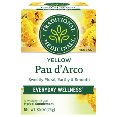 Traditional Medicinals Herbal Tea Organic Yellow Pau D Arco 16
