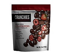Crunchies Freeze Dried Strawberries In Milk Chocolate - 5 Oz