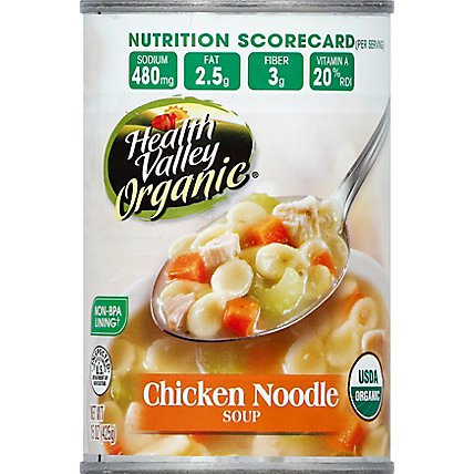 Health Valley Organic Soup Chicken Noodle - 15 Oz - Image 2