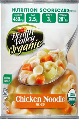 Health Valley Organic Soup Chicken Noodle - 15 Oz - Image 2