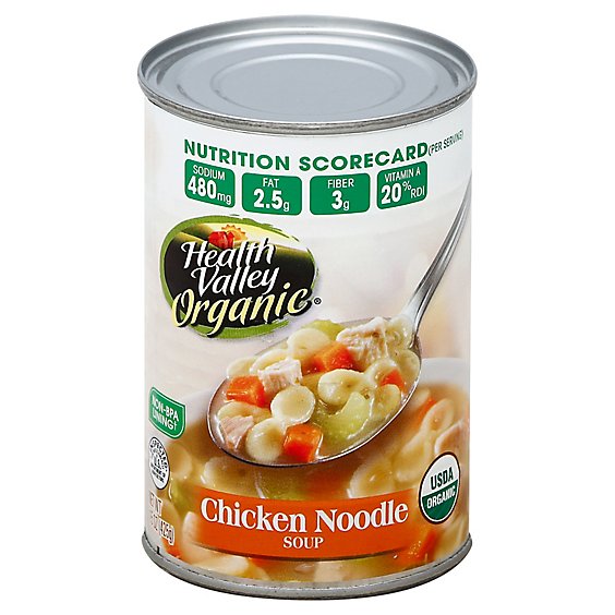 Health Valley Organic Soup Chicken Noodle - 15 Oz
