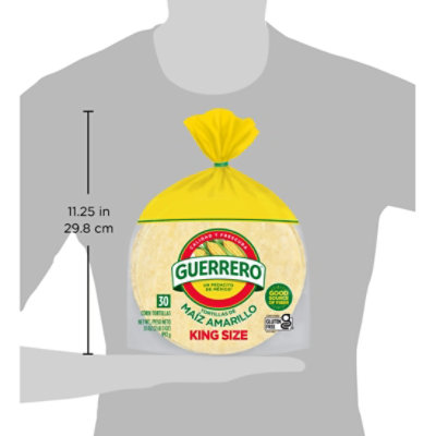 Guerrero Yellow Corn King Size Tortillas - 30 Count - Image 5