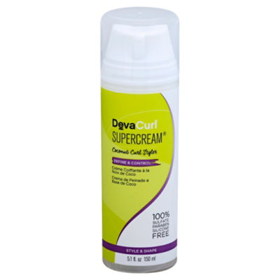 DevaCurl Supercream Curl Styler Coconut Define & Control Style & Shape - 5.1 Fl. Oz. - Image 1