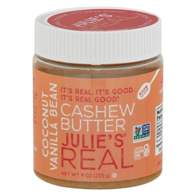 Julies Re Butter Cashew Ccnt Van Bn - 9 Oz