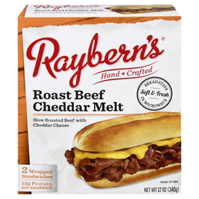 Rayberns Roast Beef Cheddar Melt Sandwich - 12 Oz - Image 3