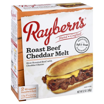 Rayberns Roast Beef Cheddar Melt Sandwich - 12 Oz - Image 1