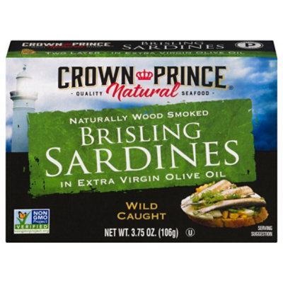 Crown Prince Sardines Brisling In Extra Virgin Olive Oil - 3.75 Oz - Image 3