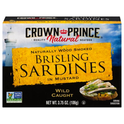 Crown Prince Sardines Brisling In Mustard - 3.75 Oz - Image 3