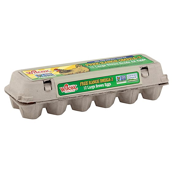 Wilcox Family Farm Eggs Brown Large - 12 Count