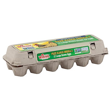 Wilcox Family Farm Eggs Brown Large - 12 Count - Image 1