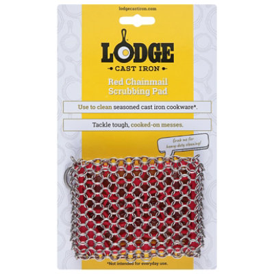 Lodge Chainmail Scrubbing Pad Red - Each - Image 3