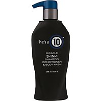 Its A 10 Hes A 10 Shampoo Conditioner & Body Wash Miracle 3 In 1 - 10 Fl. Oz. - Image 2