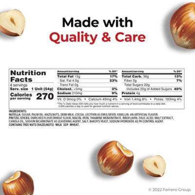 Nutella & GO! Hazelnut and Cocoa Spread with Pretzel Sticks Snack Cups 1.9 Oz Each - 4 Count - Image 3
