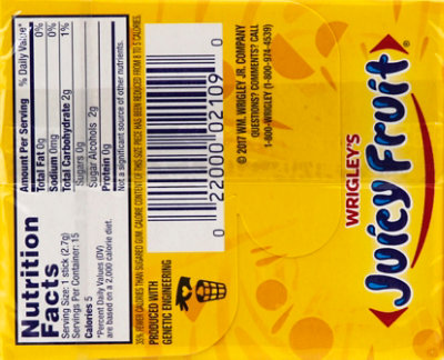 Juicy Fruit Collisions Strawberry Watermelon Gum Single Pack - Image 3