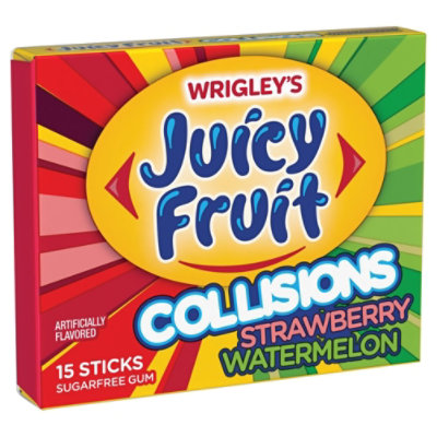 Juicy Fruit Collisions Strawberry Watermelon Gum Single Pack - Image 1