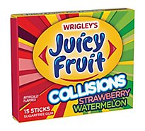 Juicy Fruit Collisions Strawberry Watermelon Gum Single Pack