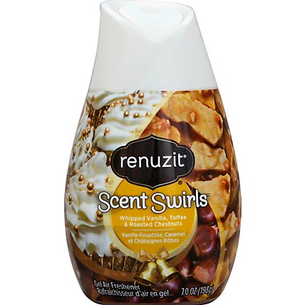 Renuzit Scent Swirls Air Freshener Gel Whipped Vanilla Toffee & Roasted Chestnuts - 7 Oz - Image 2