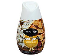 Renuzit Scent Swirls Air Freshener Gel Whipped Vanilla Toffee & Roasted Chestnuts - 7 Oz