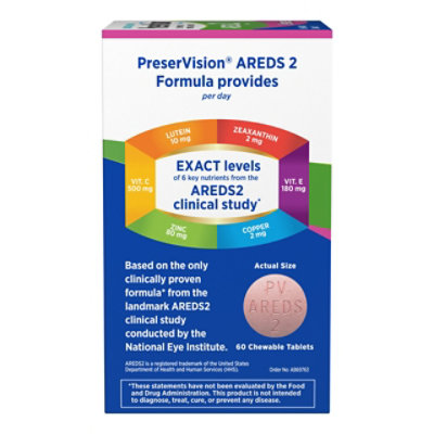 PreserVision AREDS 2 Mixed Berry Eye Vitamin Formula - 60 Count - Image 1