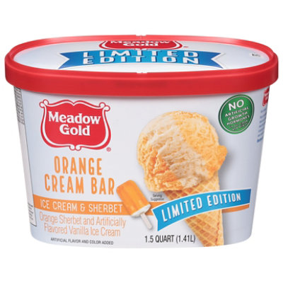 Meadow Gold Orange Cream Bar - 1.5 Quart - Safeway