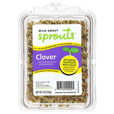 Wild About Sprouts Crunchy Clover - 3 Oz - Image 1