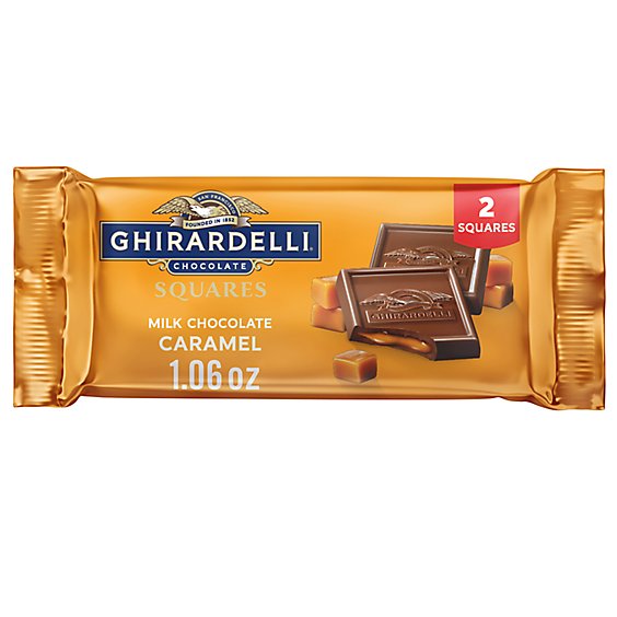 Ghirardelli Milk Chocolate Caramel Squares 2 Count - 1.06 Oz