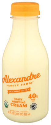 Alexandre Whipping Cream Heavy Organic A2 - 12 Oz - Image 4