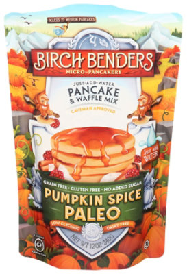 Birch Benders Pancake & Waffle Mix Pumpkin Spice Paleo - 12 Oz