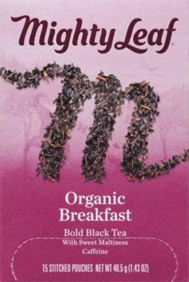 Mighty Leaf Organic Fair Trade Certified Breakfast Black Tea - 15 Count - Image 2