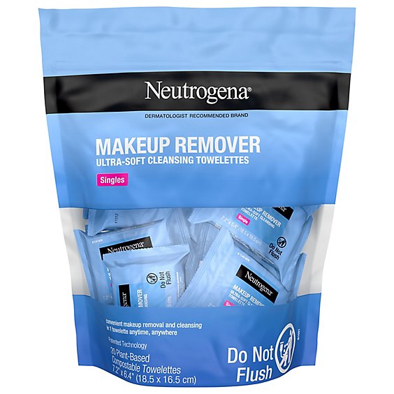 Neutrogena Makeup Remover Cleansing Towelettes Singles - 20 Count