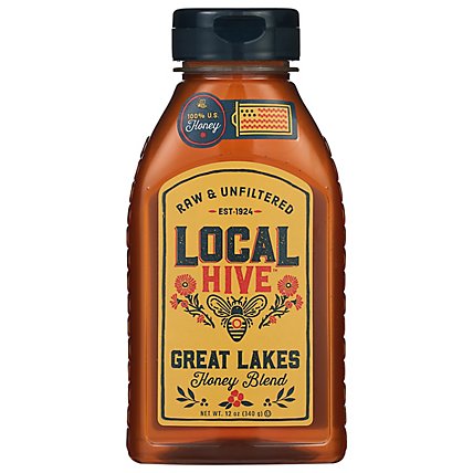 Local Hive Honey Raw & Unfiltered Great Lakes - 12 Oz - Image 3