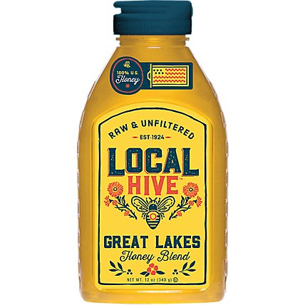 Local Hive Honey Raw & Unfiltered Great Lakes - 12 Oz - Image 2