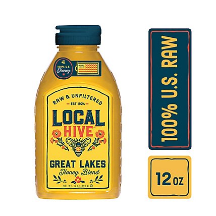 Local Hive Honey Raw & Unfiltered Great Lakes - 12 Oz - Image 1