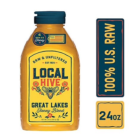 Local Hive Honey Raw & Unfiltered Great Lakes - 24 Oz