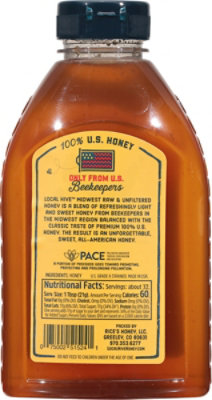 Local Hive Honey Raw & Unfiltered Midwest - 24 Oz - Image 7