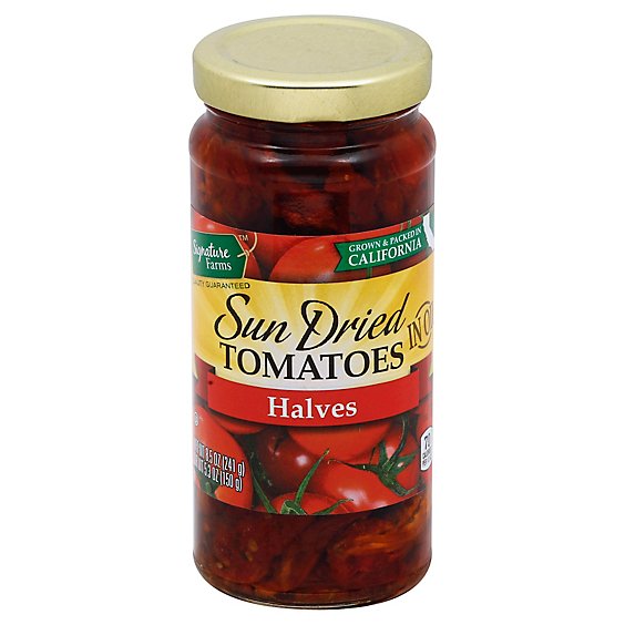 Signature Farms Sundried Tomatoes Halves - 8.5 Oz