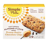 Simple Mills Bar Soft Baked Peanut Butter Chocolate Chip - 5.99 Oz