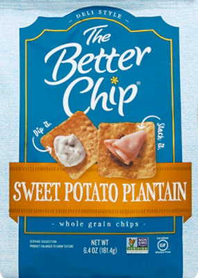 The Better Chip Chips Whole Grain Sweet Potato Plantain - 6.4 Oz - Image 2