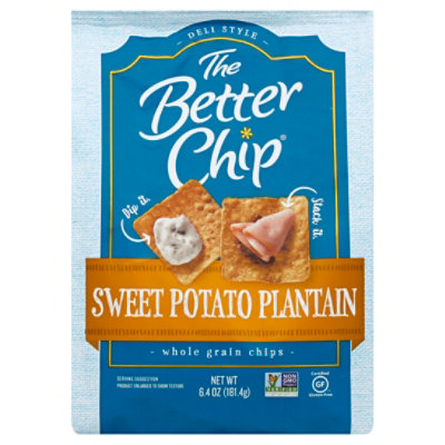 The Better Chip Chips Whole Grain Sweet Potato Plantain - 6.4 Oz