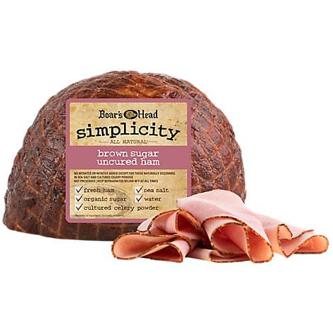 Boars Head Simplicity All Natural Brown Sugar Ham - 0.50 Lb