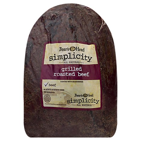 Boars Head Simplicity All Natural Grilled Roast Beef - 0.50 Lb