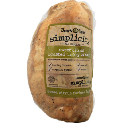 Boars Head Simplicity All Natural Sweet Citrus Roasted Turkey Breast - 0.50 LB - Image 1