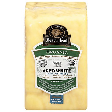 Boars Head Cheese Simplicity Organic Cheddar White Slicing Loaf - 0.50 Lb - Image 1