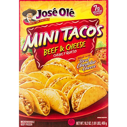 Jose Ole Beef Cheese Mini Taco - 16.2 Oz - Image 2
