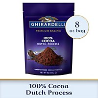 Ghirardelli Premium 100% Cocoa Dutch Process Unsweetened Cocoa Powder - 8 Oz - Image 1